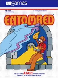 Box cover for Entombed on the Atari 2600.