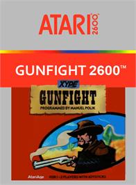 Box cover for Gunfight on the Atari 2600.