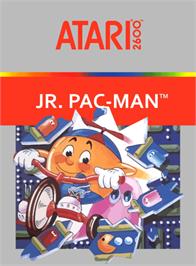 Box cover for Jr. Pac-Man on the Atari 2600.