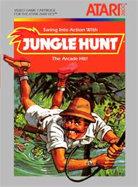 Box cover for Jungle Hunt on the Atari 2600.