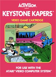 Box cover for Keystone Kapers on the Atari 2600.