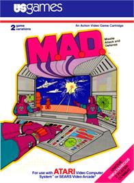Box cover for M.A.D. on the Atari 2600.