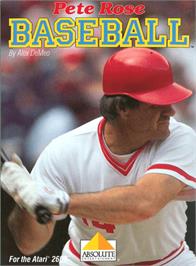 Box cover for Pete Rose Pennant Fever on the Atari 2600.