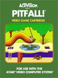 Box cover for Pitfall! on the Atari 2600.