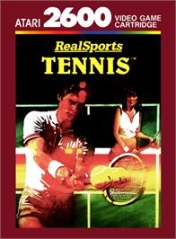 Box cover for RealSports Tennis on the Atari 2600.