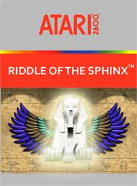 Box cover for Riddle of the Sphinx on the Atari 2600.