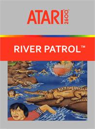 Box cover for River Patrol on the Atari 2600.