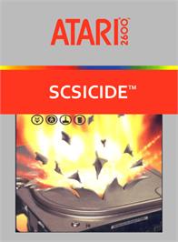 Box cover for SCSIcide on the Atari 2600.