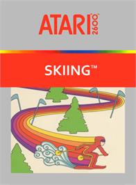 Box cover for Skiing on the Atari 2600.