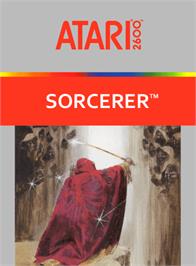 Box cover for Sorcerer on the Atari 2600.