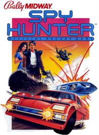 Box cover for Spy Hunter on the Atari 2600.