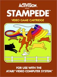 Box cover for Stampede on the Atari 2600.