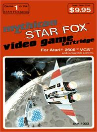 Box cover for Star Fox on the Atari 2600.