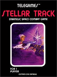 Box cover for Stellar Track on the Atari 2600.