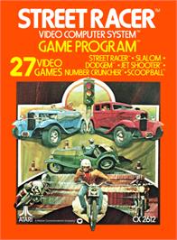 Box cover for Street Racer on the Atari 2600.