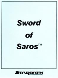 Box cover for Sword of Saros on the Atari 2600.