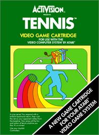 Box cover for Tennis on the Atari 2600.