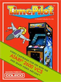 Box cover for Time Pilot on the Atari 2600.