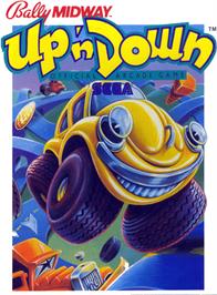 Box cover for Up 'n Down on the Atari 2600.