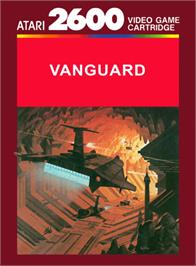 Box cover for Vanguard on the Atari 2600.