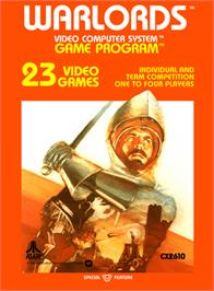 Box cover for Warlords on the Atari 2600.