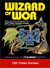 Box cover for Wizard of Wor on the Atari 2600.