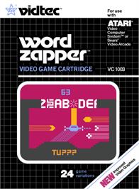 Box cover for Word Zapper on the Atari 2600.