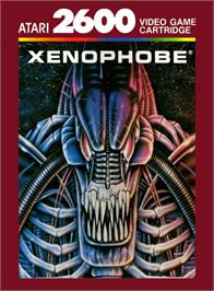 Box cover for Xenophobe on the Atari 2600.