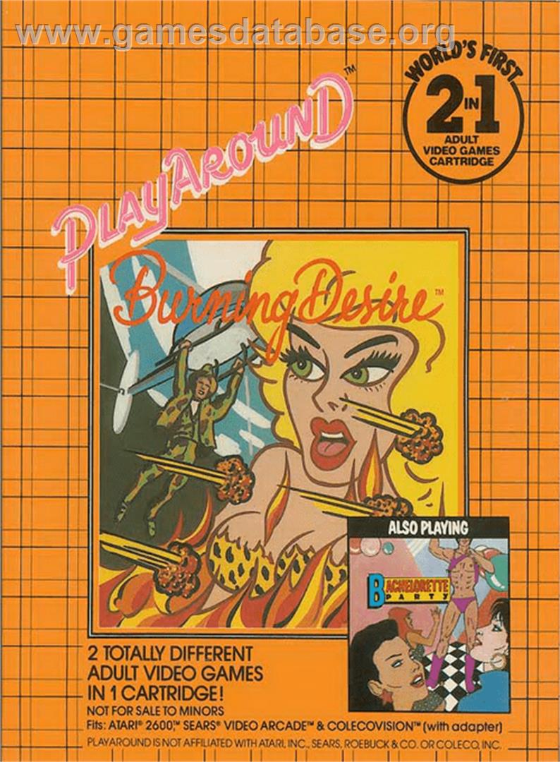 Bachelorette Party/Burning Desire - Atari 2600 - Artwork - Box