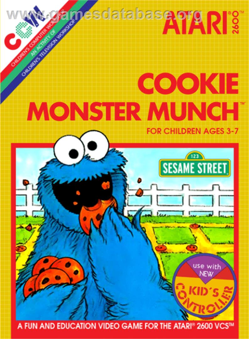 Cookie Monster Munch - Atari 2600 - Artwork - Box