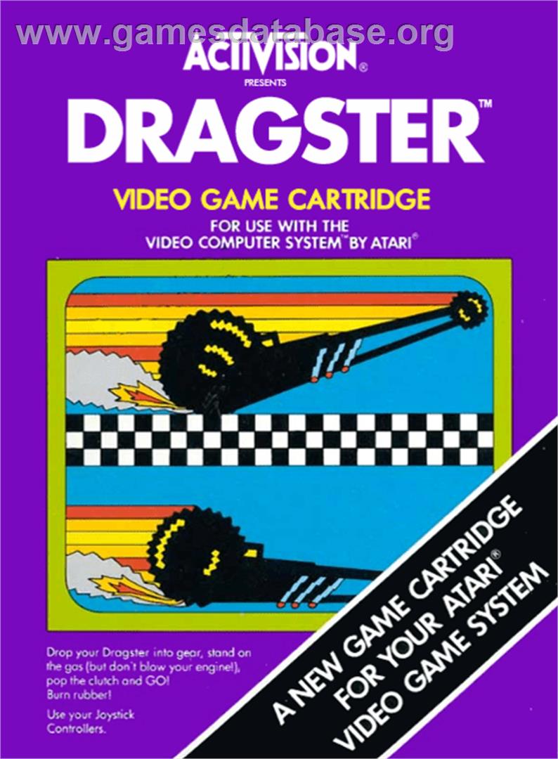 Dragster - Atari 2600 - Artwork - Box