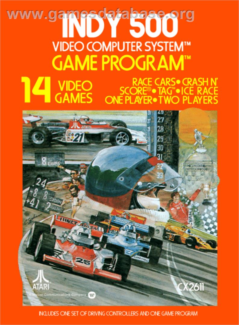 Indy 500 - Atari 2600 - Artwork - Box
