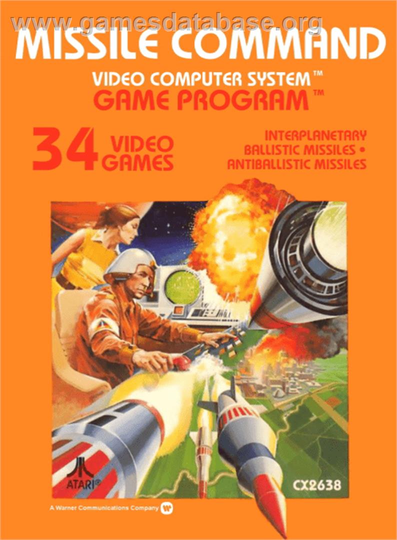 Missile Command - Atari 2600 - Artwork - Box