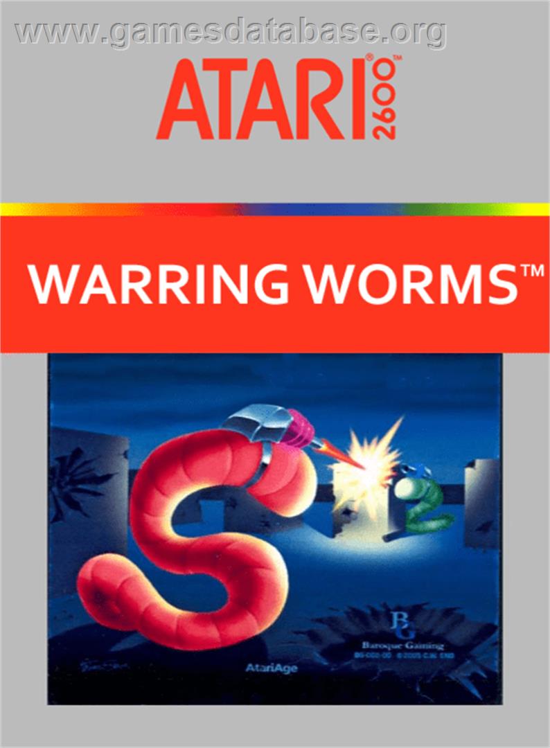 Warring Worms: The Worm (re)Turns - Atari 2600 - Artwork - Box