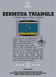 Box back cover for Bermuda Triangle on the Atari 2600.