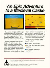 Box back cover for Crossbow on the Atari 2600.