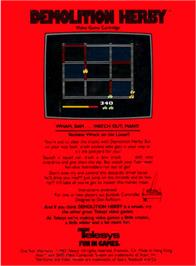 Box back cover for Demolition Herby on the Atari 2600.
