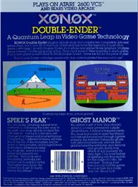 Box back cover for Ghost Manor on the Atari 2600.