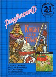 Box back cover for Jungle Fever/Knight on the Town on the Atari 2600.