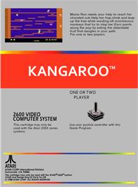 Box back cover for Kangaroo on the Atari 2600.