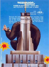 Box back cover for King Kong on the Atari 2600.