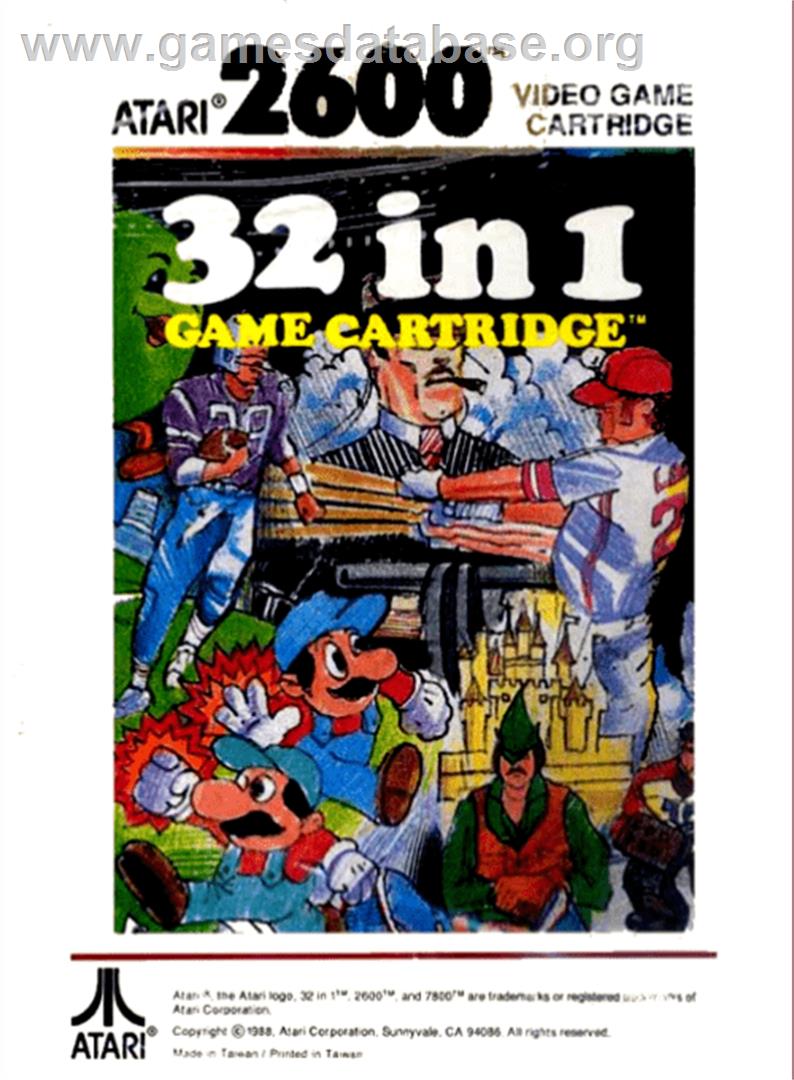 32 in 1 Game Cartridge - Atari 2600 - Artwork - Box Back