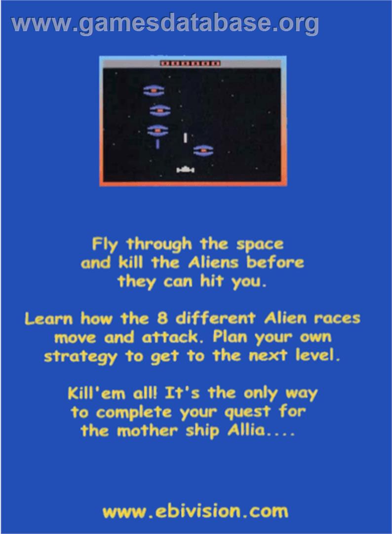Allia Quest - Atari 2600 - Artwork - Box Back