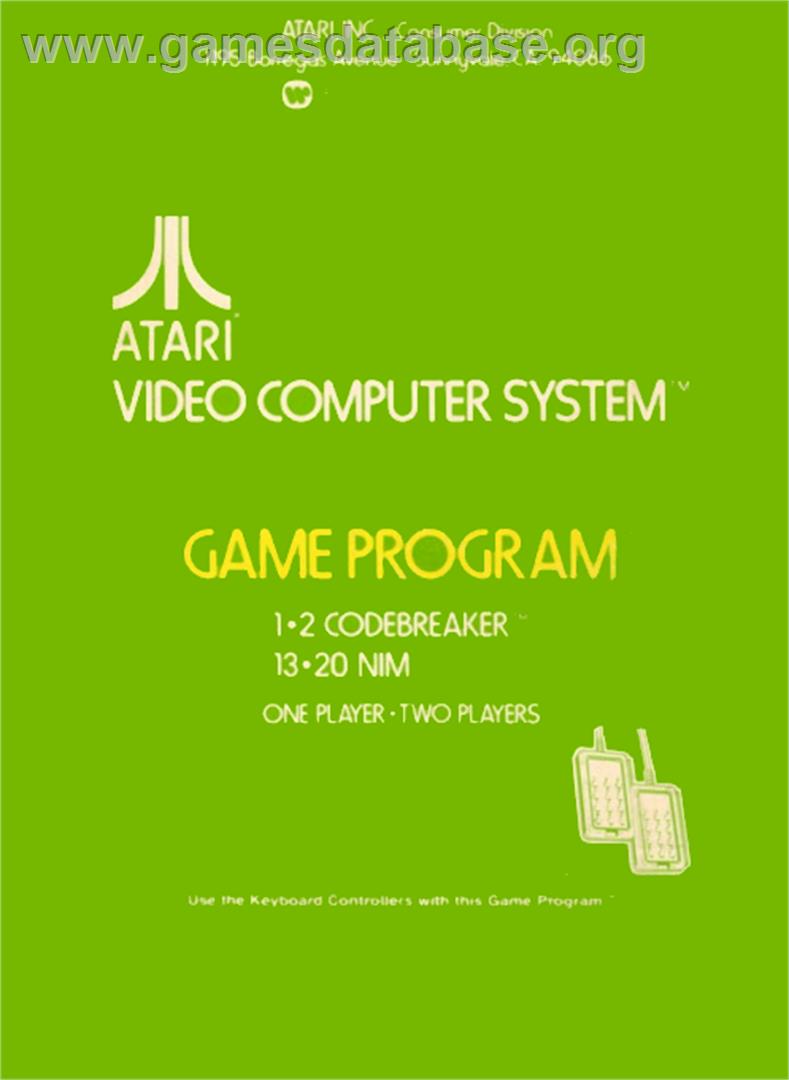 Codebreaker - Atari 2600 - Artwork - Box Back