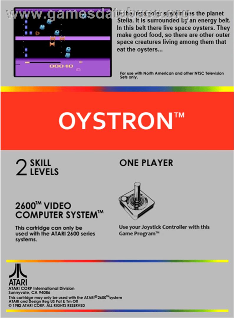 JoustPong - Atari 2600 - Artwork - Box Back