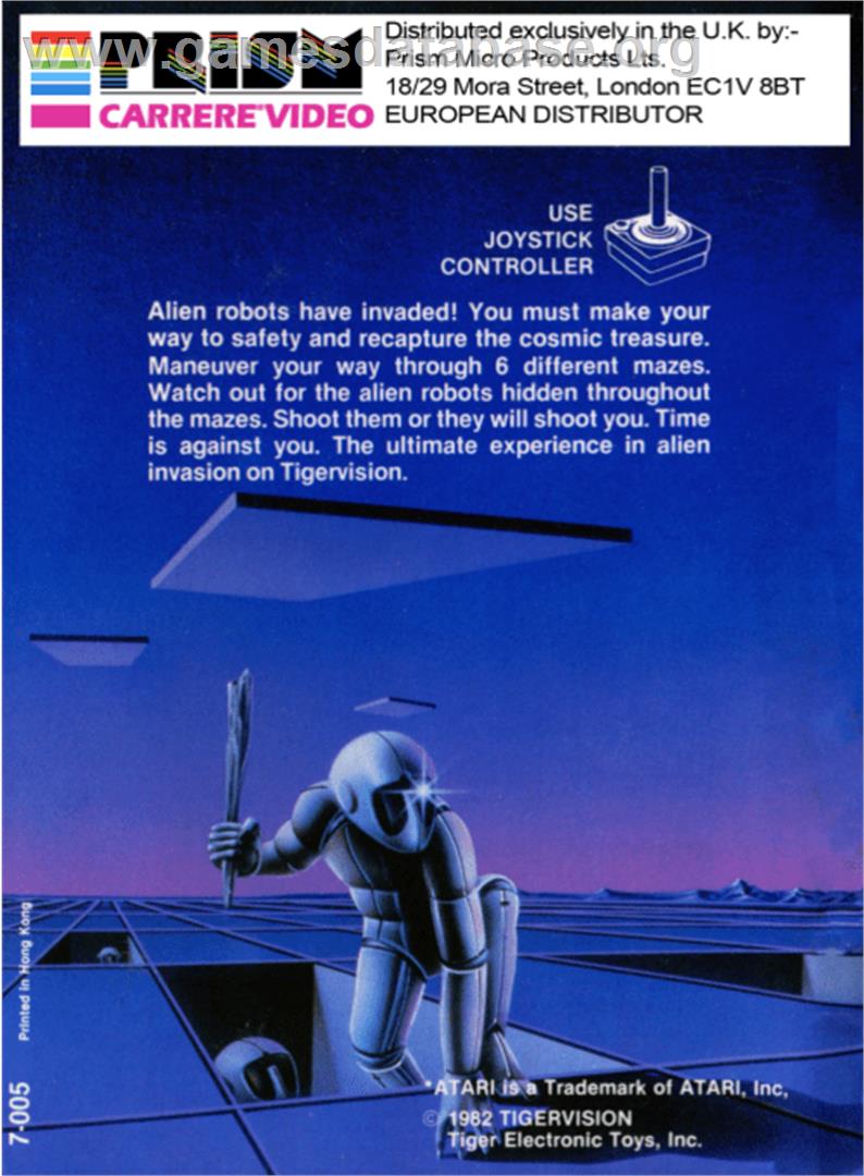 Marauder - Atari 2600 - Artwork - Box Back