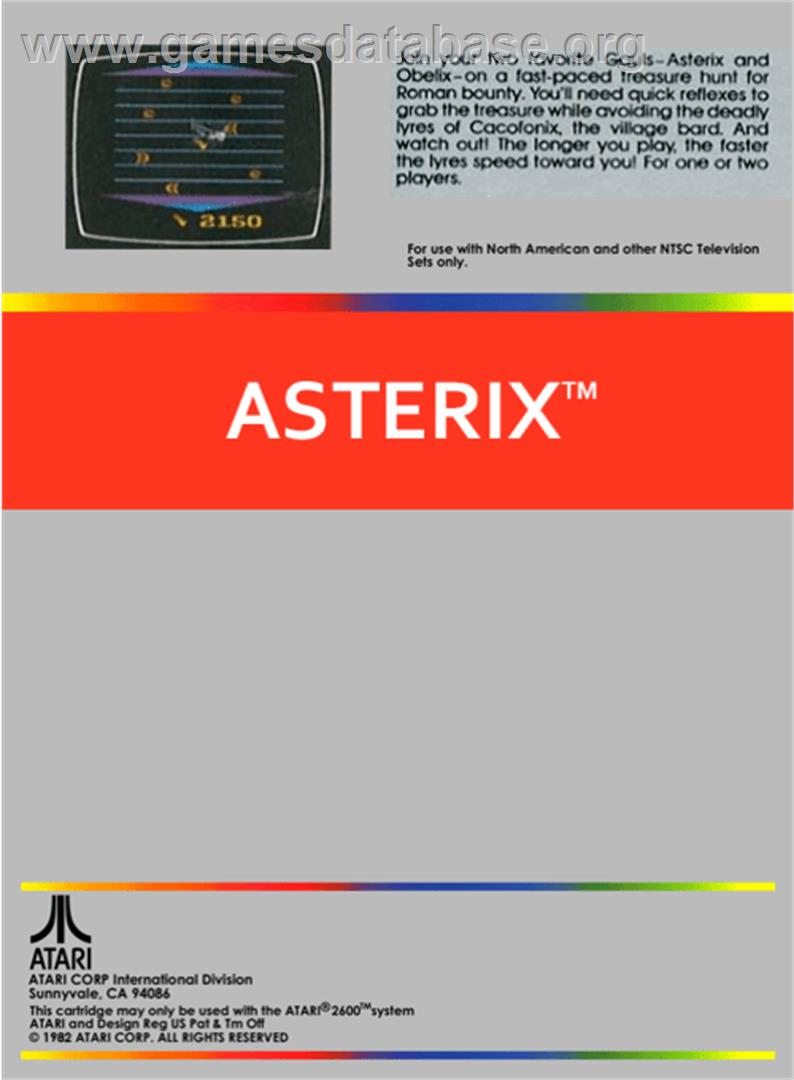 Phoenix - Atari 2600 - Artwork - Box Back
