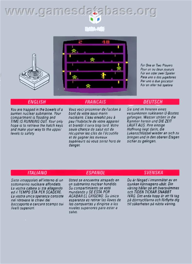 Radar Lock - Atari 2600 - Artwork - Box Back