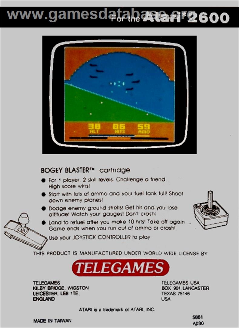 Slot Racers - Atari 2600 - Artwork - Box Back
