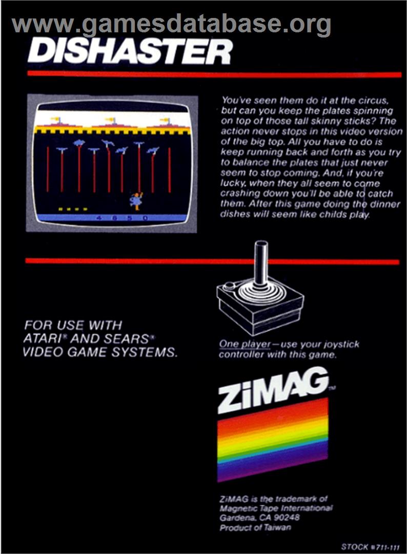 Sprintmaster - Atari 2600 - Artwork - Box Back
